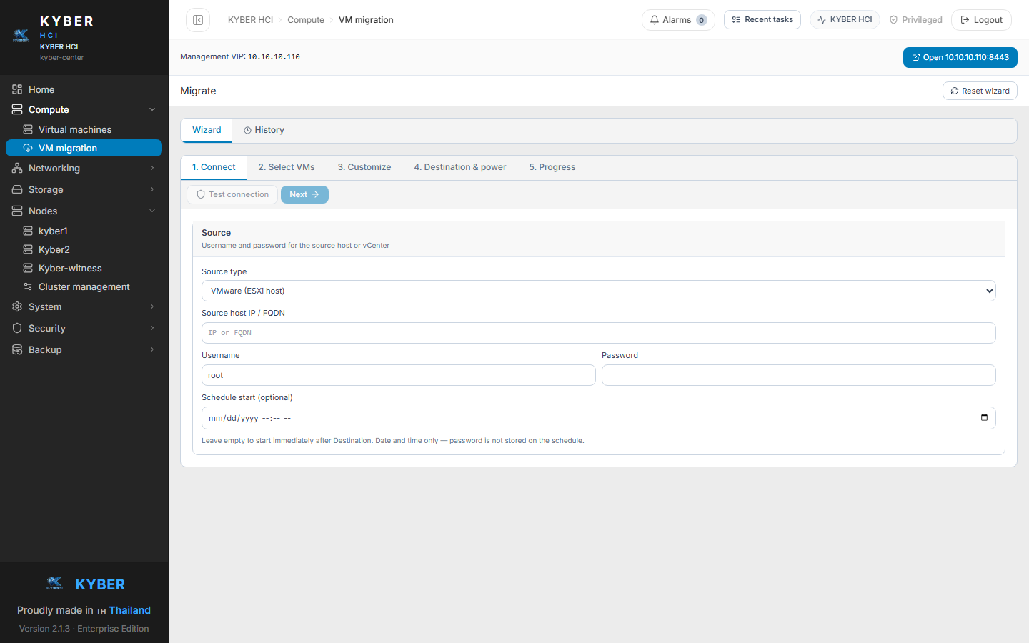 KYBER backup and disaster recovery